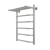 Aringa Римини полотенцесушитель водяной с полкой 50*80. хром