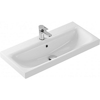 Раковина встраиваемая MODUO 80 SLIM, 1 отв., белый