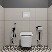 Клавиша смыва, универсальная, белая, Unifix, 001, IDDIS, UNI01WBi77