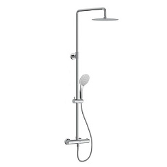 см.64526 Душевая система BRASKO (смеситель термостатический) 3 режима шланг 150 металл