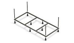 Рама д/ванны: Lorena 160 NEW метал. в комплекте со сборочным пакетом, Сорт1