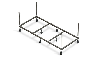 Рама д/ванны: Lorena 160 NEW метал. в комплекте со сборочным пакетом, Сорт1