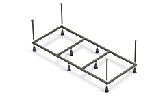 Вывод Рама д/ванны: Santana 170 NEW метал. в комплекте со сборочным пакетом