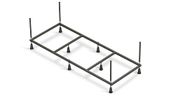 Рама д/ванны: Virgo 180 NEW метал. в комплекте со сборочным пакетом, Сорт1