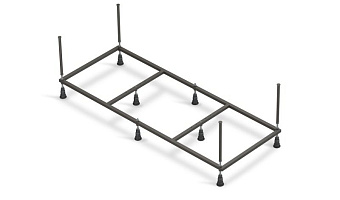 Рама д/ванны: Virgo 180 NEW метал. в комплекте со сборочным пакетом, Сорт1