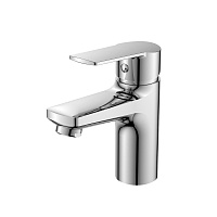 DR22 Смеситель для раковины монолитный, высота излива 9 см, длина 11 см, хром