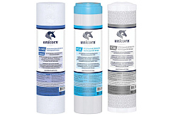 К-СА unicorn  комплект картриджей для питьевых систем PS-10, FCA-10, FCBL-10 (СТАНДАРТНАЯ ОЧИСТКА)