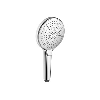 Лейка душевая круглая 3-функциональная Ø12,4х26см, пластик/хром, блистерLM8117C