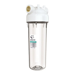 Магистральный фильтр 10" KSBP 1 (KSBP)  +ключ, кронштейн(Прозрачный корпус магистрального фильтра, п