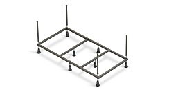 Вывод Рама д/ванны: Santana 140 NEW метал. в комплекте со сборочным пакетом, Сорт1