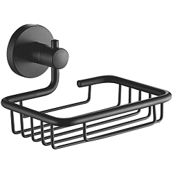 Мыльница металлическая, черный HB8702-1