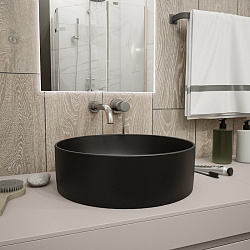 Corpa Nera Bosso/Боссо раковина  накладная D41, черный матовый