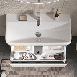 Тумба подвесная Elegante 80.1Y (Амарок/Белый) (9595-80v) 