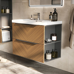 Тумба подвесная FOREST 80.2Y, орех (9080 TL)