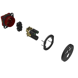 Встраиваемый смеситель для душа VSCV-322T-MMB двухфункциональный, термостатический, черный, , шт