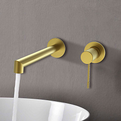 Смеситель для раковины Desire VBFW-1D1BG встраиваемый однорычажный, брашированное золото, , шт