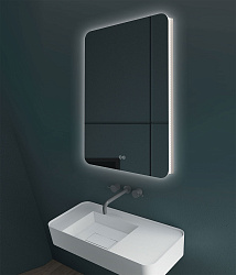 Зеркало LED VLM-3BE8008-2 800х800 c сенсорным выключателем и диммером, антизапотевание, , шт