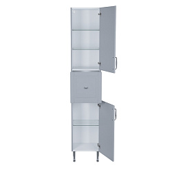 Пенал напольный, 36 см, светло-серый, Oxford, IDDIS, OXF36L0i97