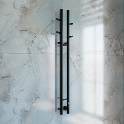 Полотенцесушитель электрический Vincea VTD-1D2BE 25х130, черный, таймер, , шт