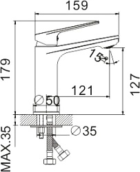 Смеситель для раковины, B10533-7