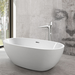 Смеситель для ванны напольный VTF-102CH однорычажный, хром, , шт