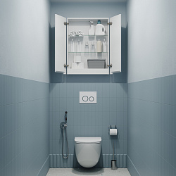 Шкаф подвесной, 60 см, белый, Edifice, IDDIS, EDI60W0i97