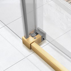 Душевой уголок Slim Soft VSR-1SS8012CLG, 1200*800, брашированное золото, стекло прозрачное, , шт