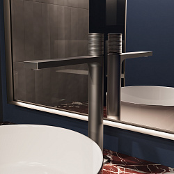 Смеситель для раковины Domus VBF-5DM02GM, вороненая сталь, , шт