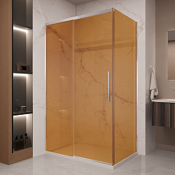 Душевой уголок Stella VSR-1ST9012GS, 1200*900, хром, стекло янтарь, , шт