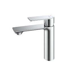 Смеситель для умывальника, сатин, Maze, Milardo, MAZBN00M01