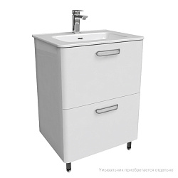 Тумба напольная, белая, 60 см, Brick, IDDIS, BRI60WFi95