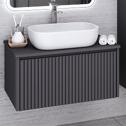 Тумба подвесная Monaco/70см/1 ящ/графит/AQUA DE MARCO