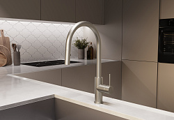 Смеситель для кухни City VKF-2C1BN, брашированный никель, , шт