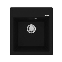 HANKA 450 Мойка кухонная из кварцгранита цвет: антрацит  комплектация: крепеж, сливная арматура с пе