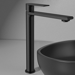 Смеситель для раковины Vogue VBF-1V2MB однорычажный, черный, , шт