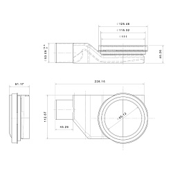 Душевой лоток POINT Гермес сталь 750 арт PN50175