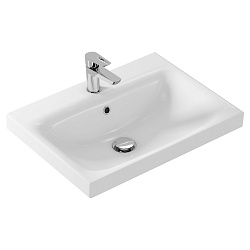 Раковина встраиваемая MODUO 60, 1 отв., белый, Сорт1