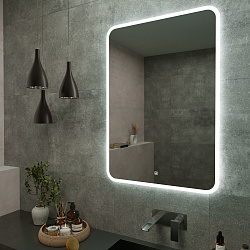 Зеркало/LED-подсветка (70см*100см)/сенсор.выключатель Maroni/AQUA DE MARCO