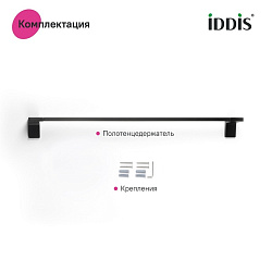 Полотенцесушитель одинарный, нержавеющая сталь, Slide, IDDIS, SLIBS10i49