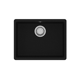 SINARA 540-U Мойка кухонная из кварцгранита цвет: антрацит  комплектация: крепеж, сливная арматура с