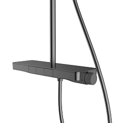 Душевая стойка Inspire VSFS-3I12TGM термостатическая с изливом, 30см верх.душ, вороненая сталь, , шт