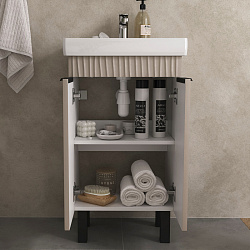 Тумба напольная Lotty 50.2D латте (Тигода 50)