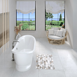 Edelweiss ванна /Nova Gel/белая/серебрянные ножки(170см*78см*75см) Ванны/AQUA DE MARCO