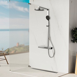 Душевая стойка Aspire VSFS-4AS1CH с изливом, хром, , шт