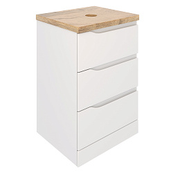 Тумба NORDIC 60 /3 ящ /напольная/белая/под столешницу/AQUA DE MARCO