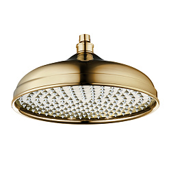 Лейка душевая верхняя, круглая, Ø30,3см, латунь/золото, LM9830G