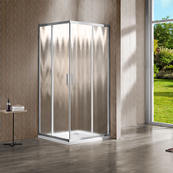 Душевой уголок Stresa VSP-1S100CH, 1000*1000, хром, стекло шиншилла , , шт