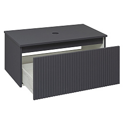 Тумба подвесная Monaco/80см/1 ящ/графит/AQUA DE MARCO