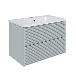 Тумба/2 ящ/подвесная/мята/раковина Палермо(80см) Parma /AQUA DE MARCO