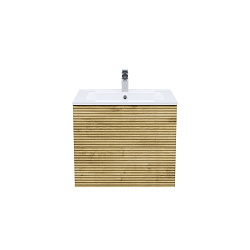 Тумба с умывальником, подвесная, 60 см, дуб светлый, Bild, IDDIS, BIL60V0i95K